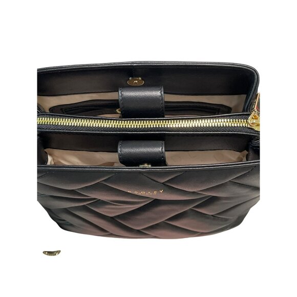 NEW Radley London Dukes Black Leather Crossbody Handbag Purse - Picture 9 of 12